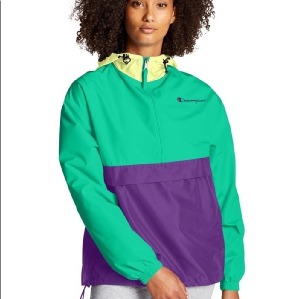 Champion Packable Pullover Colorblocked Jacket - image 1